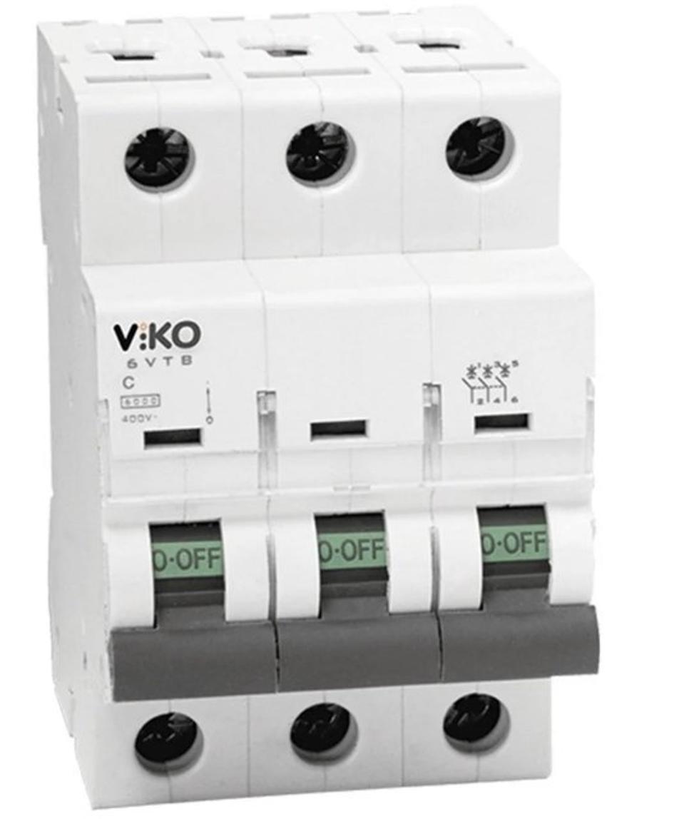 TRİFAZE OTOMATİK SİGORTA 3X25A B Tipi 3KA ( 3VTB-3B25)