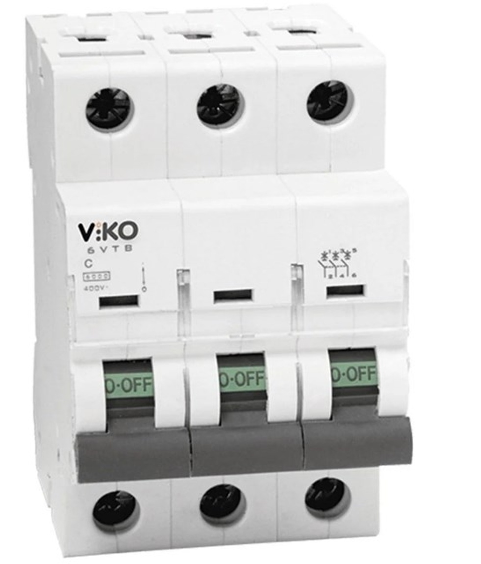 TRİFAZE OTOMATİK SİGORTA 3X25A B Tipi 3KA ( 3VTB-3B25)