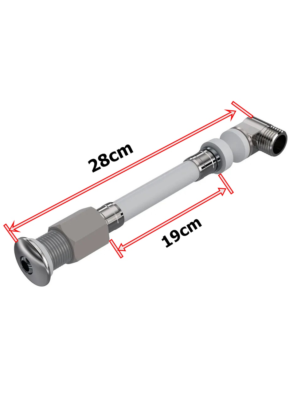 Taharet Çubuğu (Asma Klozet ve Duvara Sıfır Klozet Uyumlu) 19cm.
